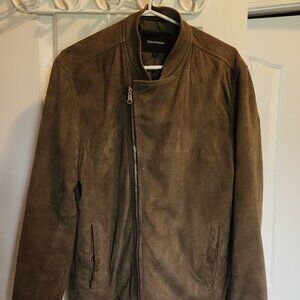 Matinique Green Suede Moto Jacket